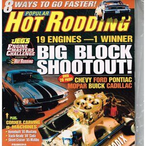 POPULAR HOT RODDING MAGAZINE FEBRUARY 2006-BIG BLOCK SHOOTOUT!CHEVY FORD PONTIAC
